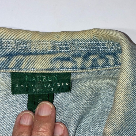 Lauren Ralph Lauren Petite Denim Chore Barn Jacket Small Vintage 80’s 90’s - Picture 8 of 12